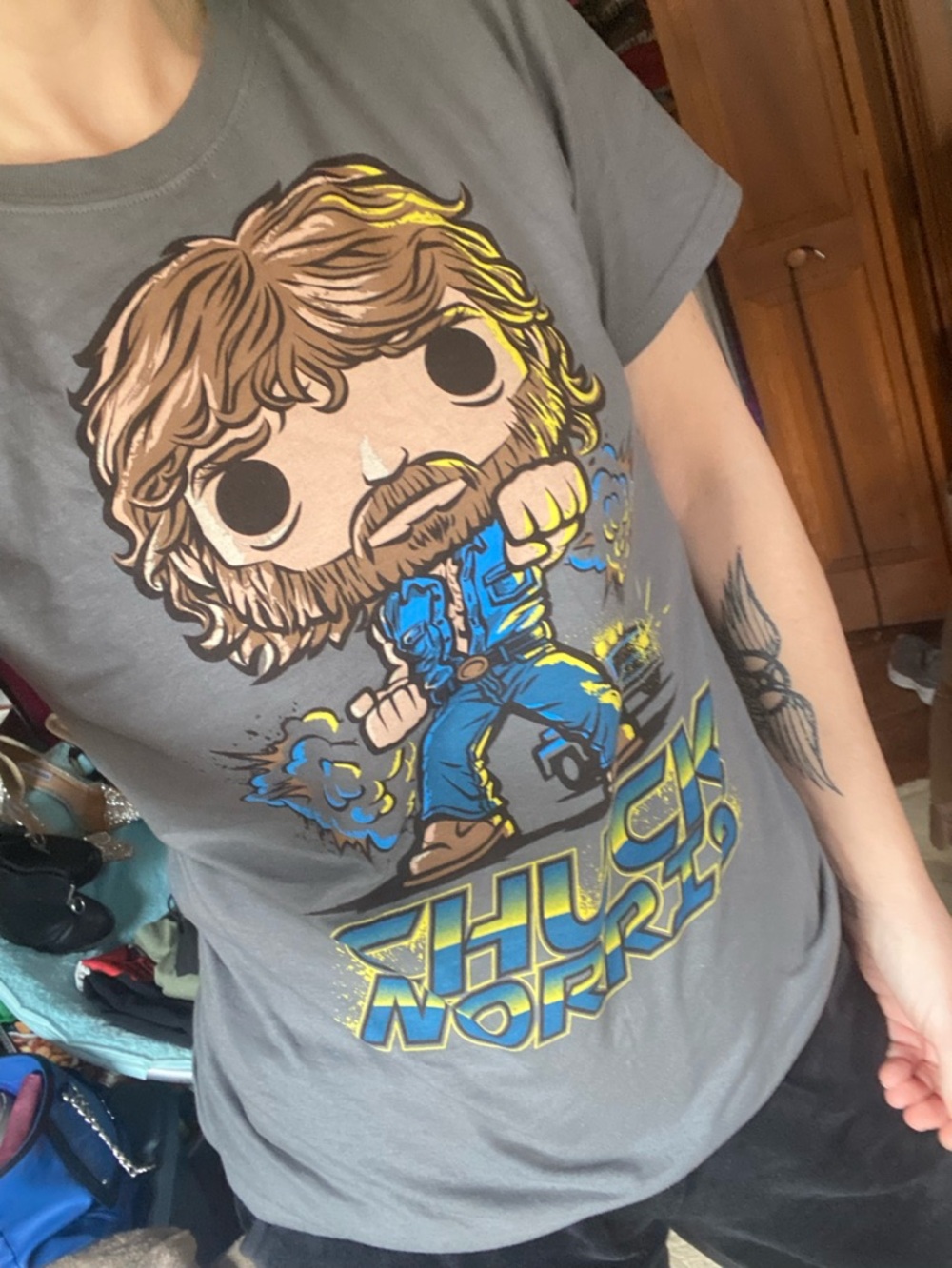 NWOT Funko Chuck Norris T-Shirt Unisex Small 80’s Icon NWOT - Picture 7 of 7